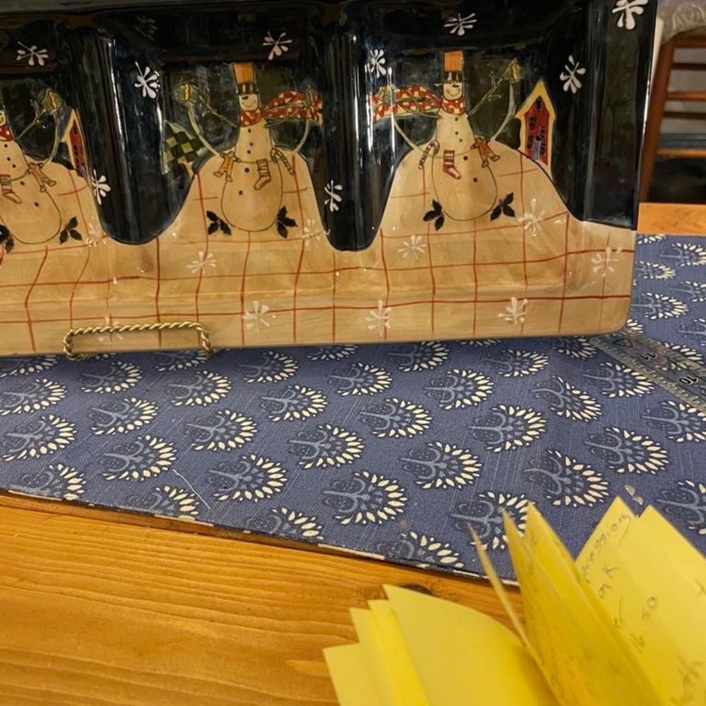 Certified International Snowman Serving Tray